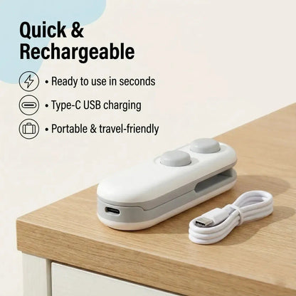 2-in-1 Mini Bag Sealer with Cutter