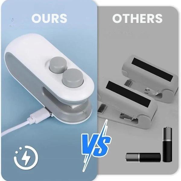 2-in-1 Mini Bag Sealer with Cutter