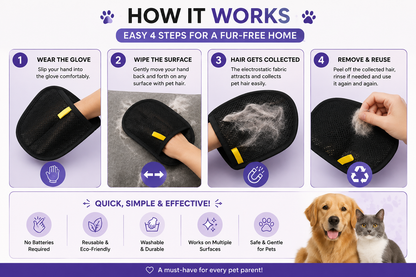 Pet Hair Remover Glove