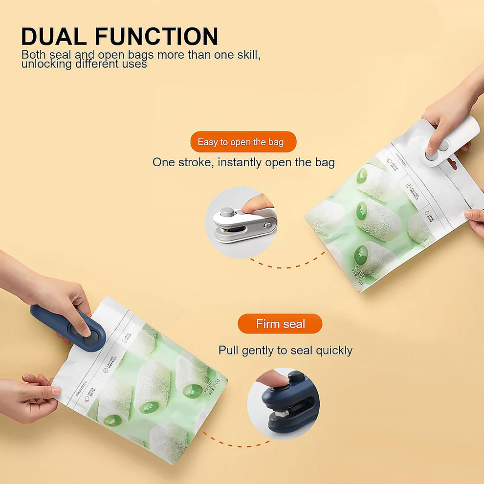 2-in-1 Mini Bag Sealer with Cutter