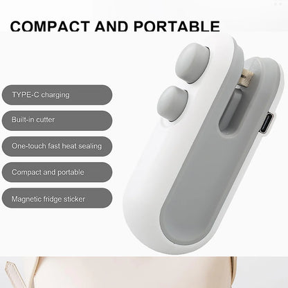 2-in-1 Mini Bag Sealer with Cutter